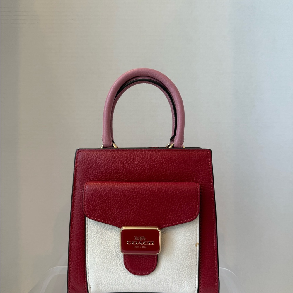Coach Mini Bag in Red, White, and Pink